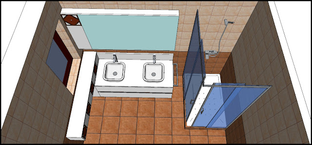 Los hogares que habitamos: Proyecto: "Baño matrimonio Cris y Manuel