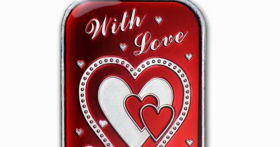 SUZI Q'S ESTATE FINDS: Valentine's Day Gift 1 oz Silver Bar - With Love ...