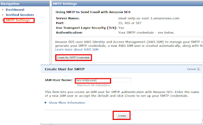 Tạo tài khoản SMTP trên Amazon SES