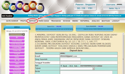 15+ Cara Deposit Akun Togel