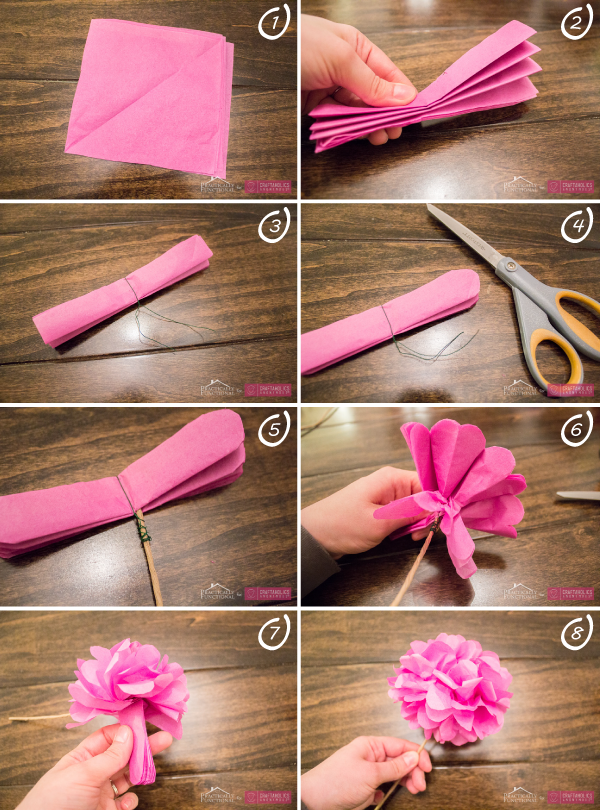 DIY para flores con papel | Manualidades