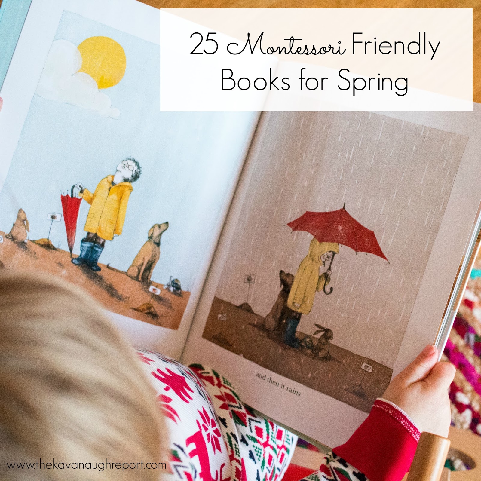 25 Montessori friendly children's books for spring. These books are great introductions to the spring season for young children. 