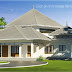 Kerala style modern roof house in 2600 sq.feet