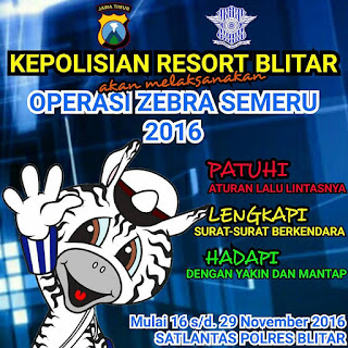 Operasi Zebra Semeru Tahun 2016 Polres Blitar Operasi Zebra Semeru Tahun 2016 Polres Blitar