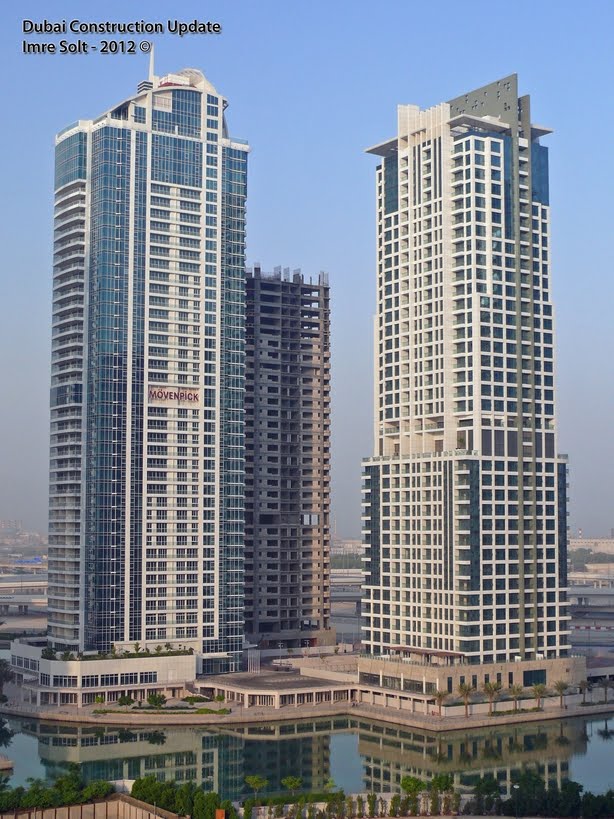 Dubai Constructions Update by Imre Solt Laguna Tower photos, Movenpick