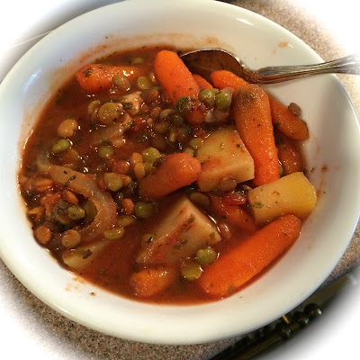 pink vegan pea soup split