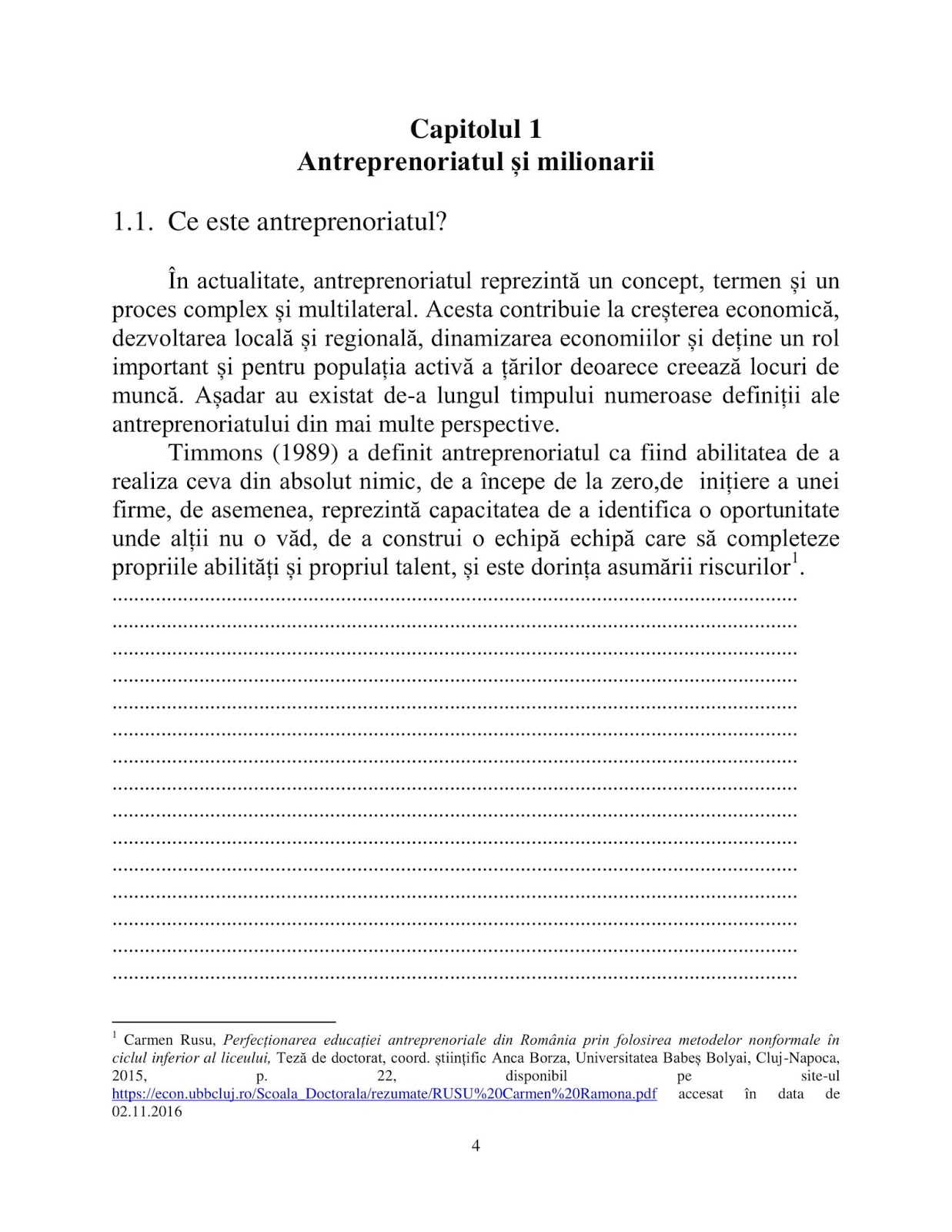 Model Structură Referat Proiect