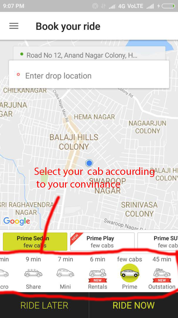 Ola First ride in Hyderabad ,Book OLA cabs in Hyderabad online