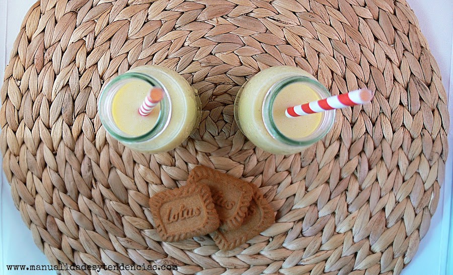 Receta de smoothie de mango, plátano y leche fermentada