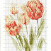 Gráficos flores primavera punto de cruz