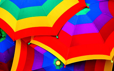 wallpaper: Colorful Umbrellas