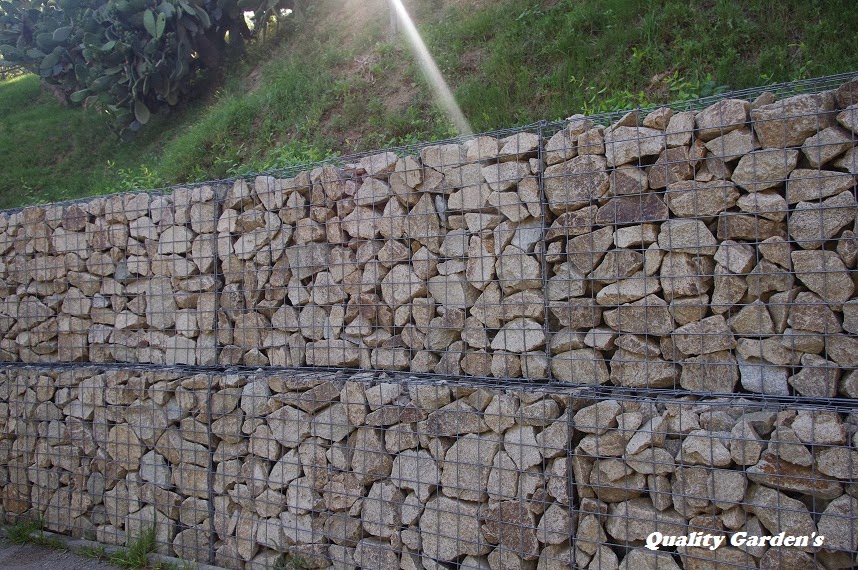 Quality Garden's : Muros de contención con piedra natural