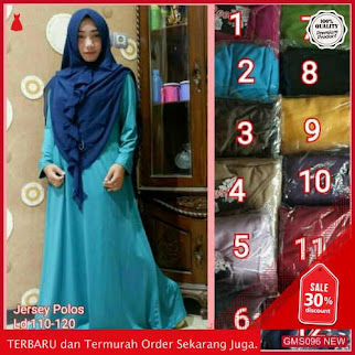 GMS096 SFLXP096G59 Gamis Jersey Polos Tebal Busui Dropship SK1741028551