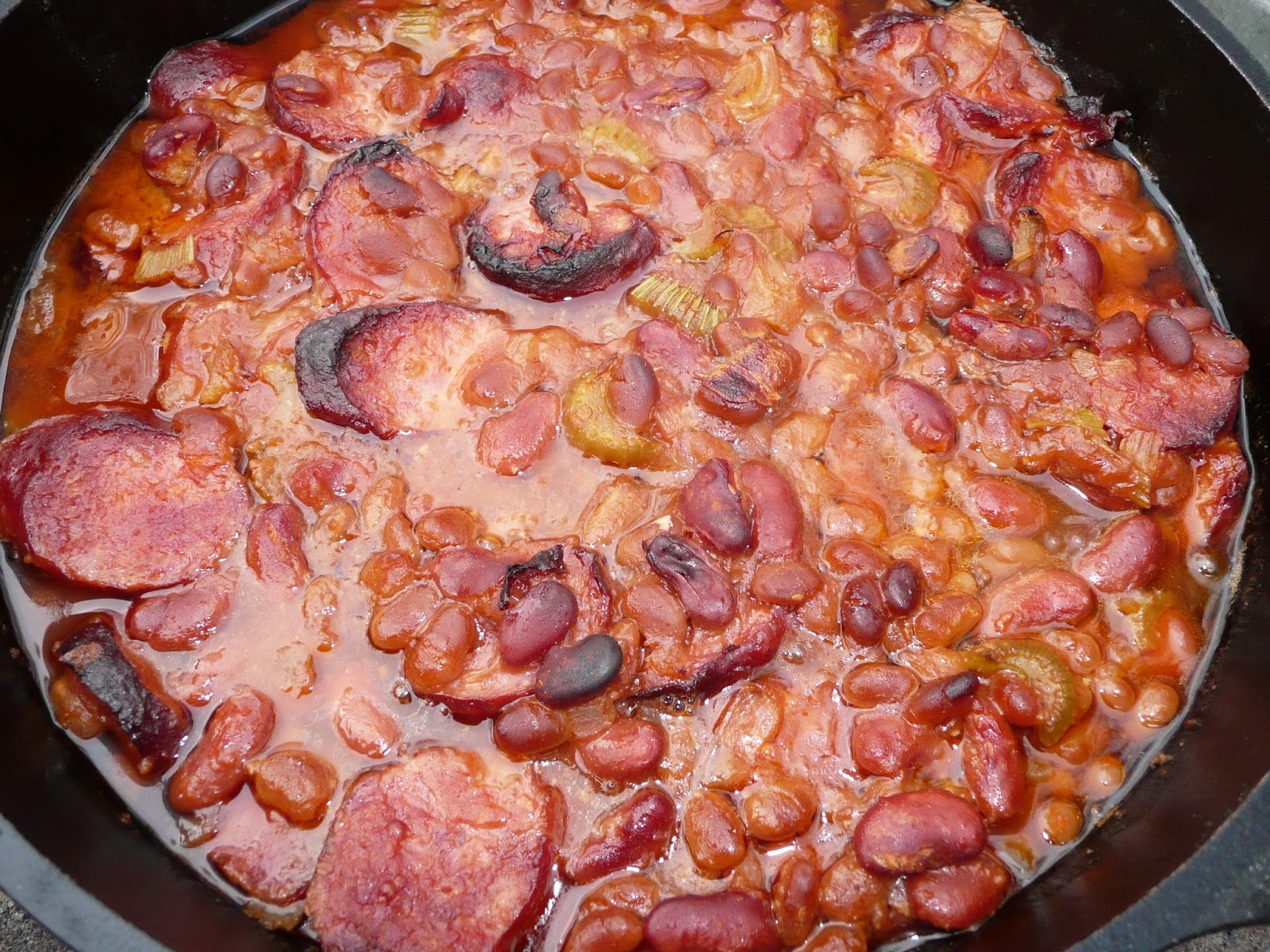 Everyday Dutch Oven Blame the Dog Bean Casserole