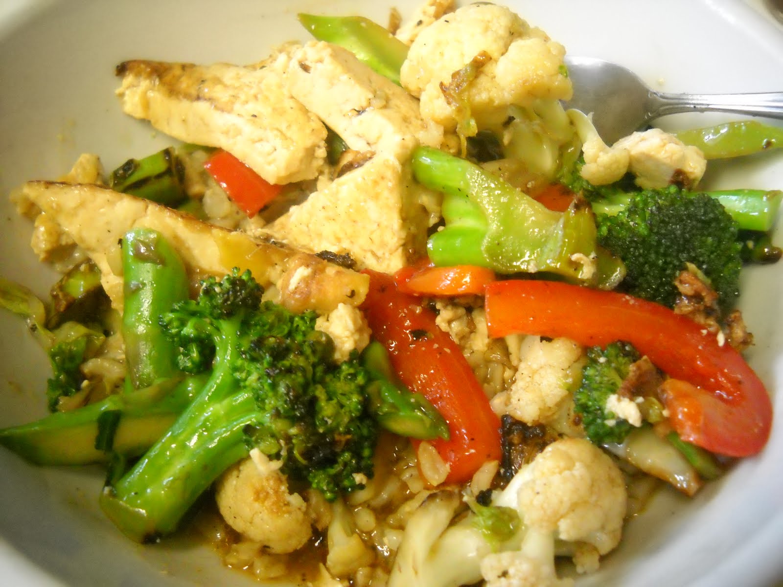 Blessed Vegan Life Wok Tofu StirFry with Sesame Oil