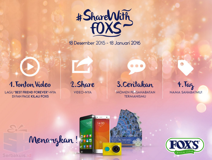 Kontes Share With Foxs Berhadiah 5 Xiaomi Yi Action Cam