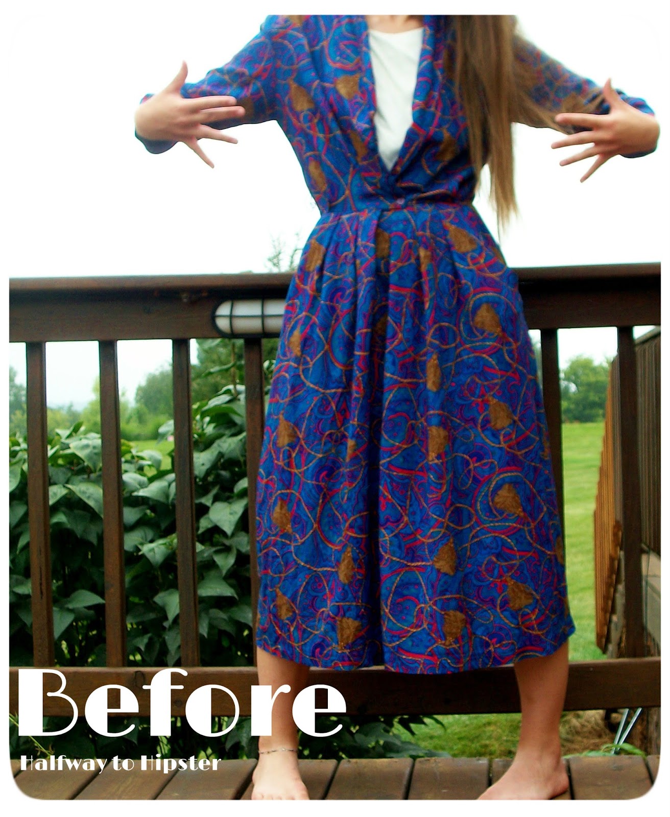 Halfway To Hipster Tassel Dress Refashion