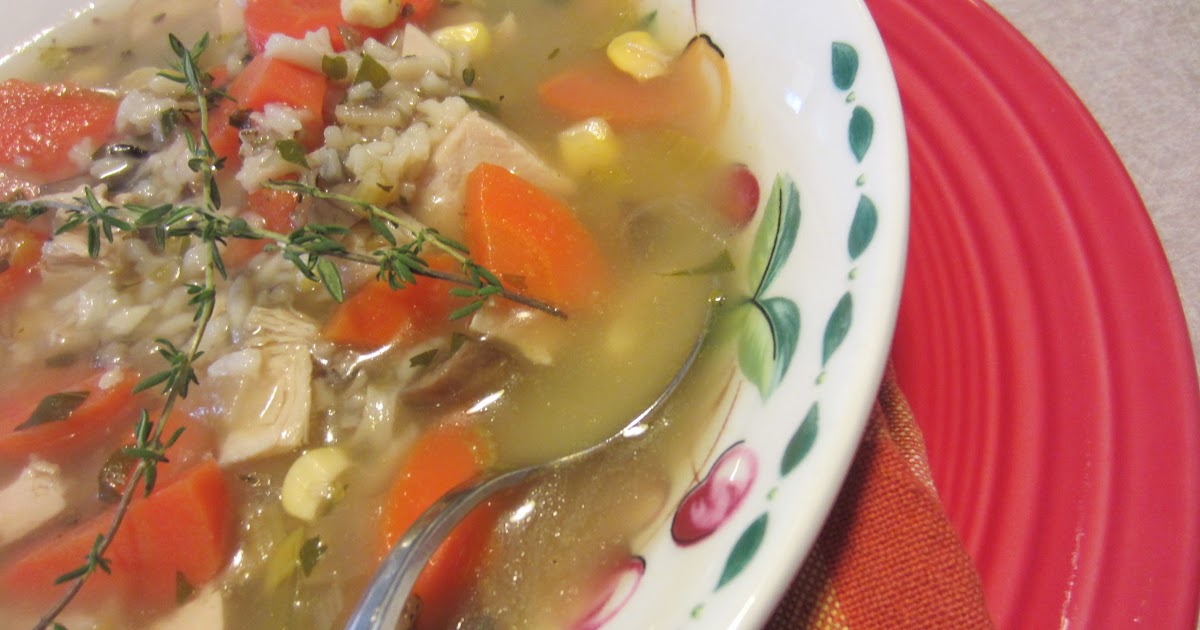 Turkey and Wild Rice Soup Renee's Kitchen Adventures