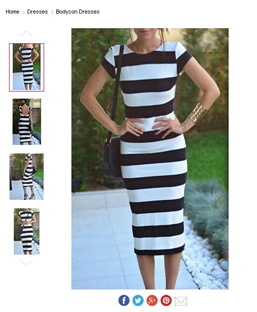 Tight Striped Dress - Clearance Sale Uk