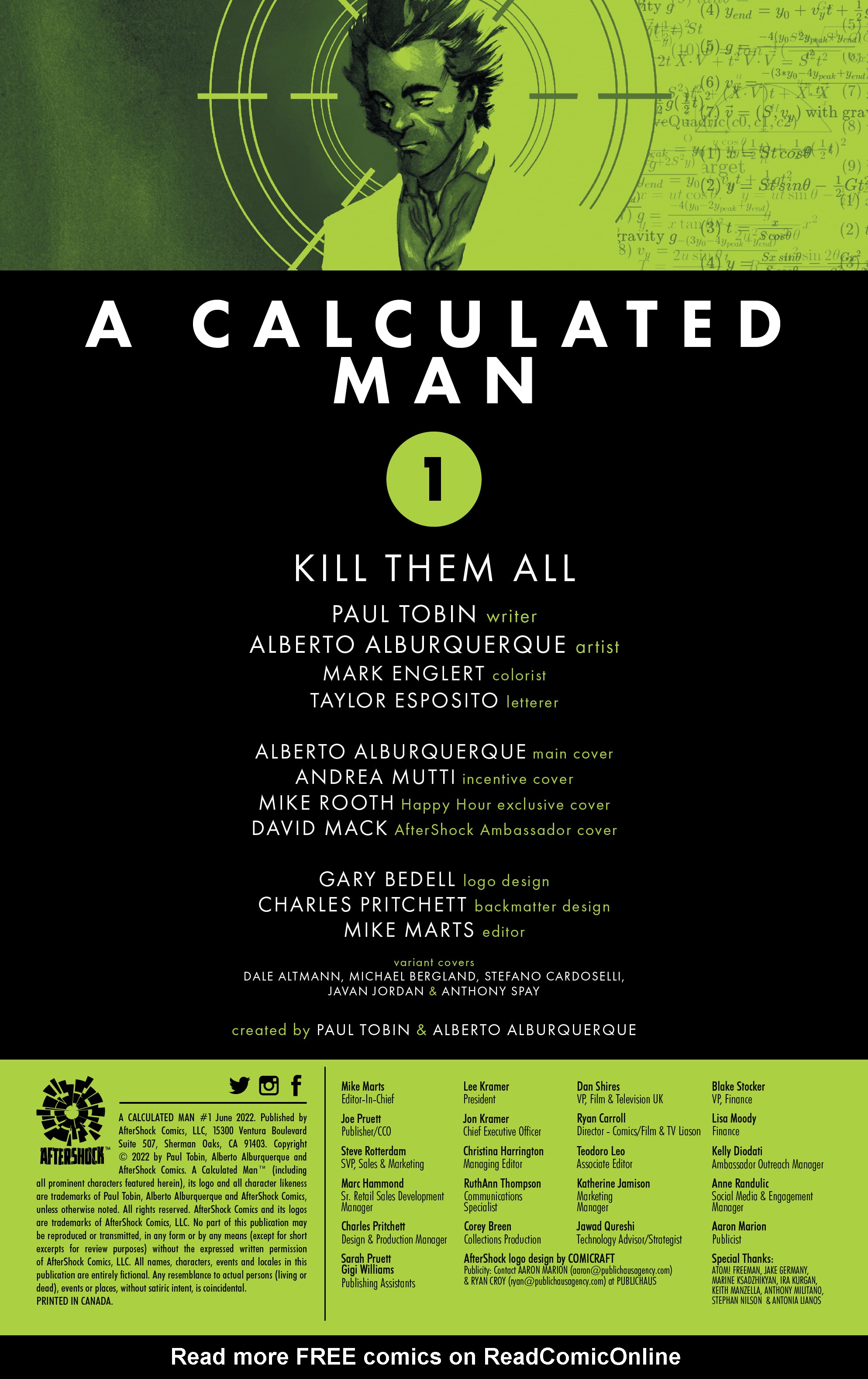 Read online A Calculated Man comic -  Issue #1 - 2