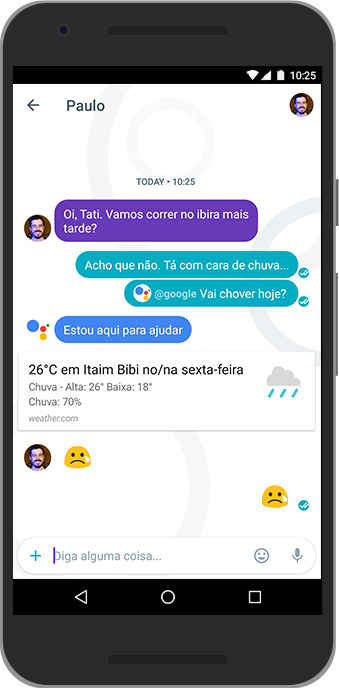 O blog do Google Brasil: Oi, Brasil: o Allo agora fala português!