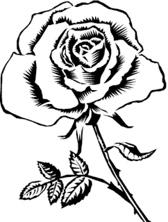 Sketsa Mewarnai Gambar Bunga Belajar Mawar Anak Perempuan