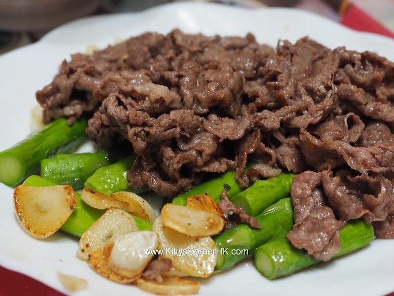 Asparagus with beef in Garlic DIY recipe 香蒜蘆筍肥牛 自家食譜