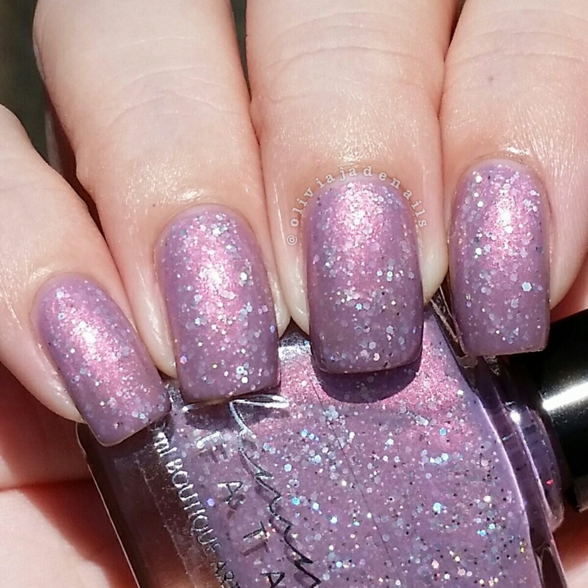 Femme Fatale Cosmetics Enchanted Desire swatched by Olivia Jade Nails