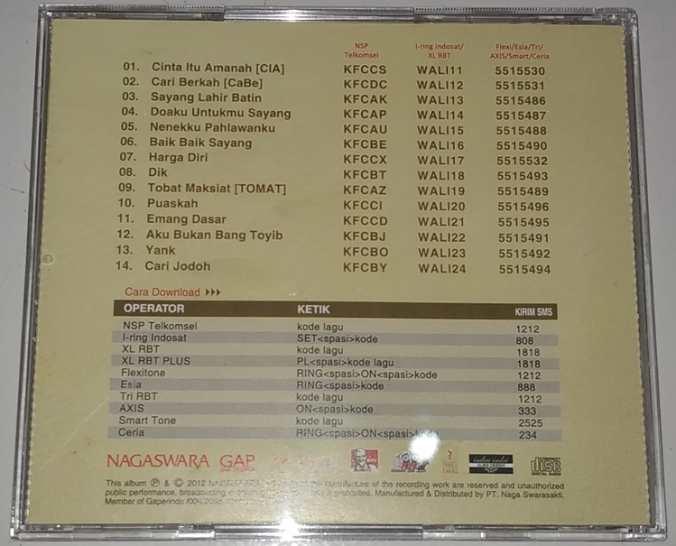 Cd Wali Band 3 In 1 Gudang Musik Shop Cd Wali Band 3 In 1 Gudang Musik Shop