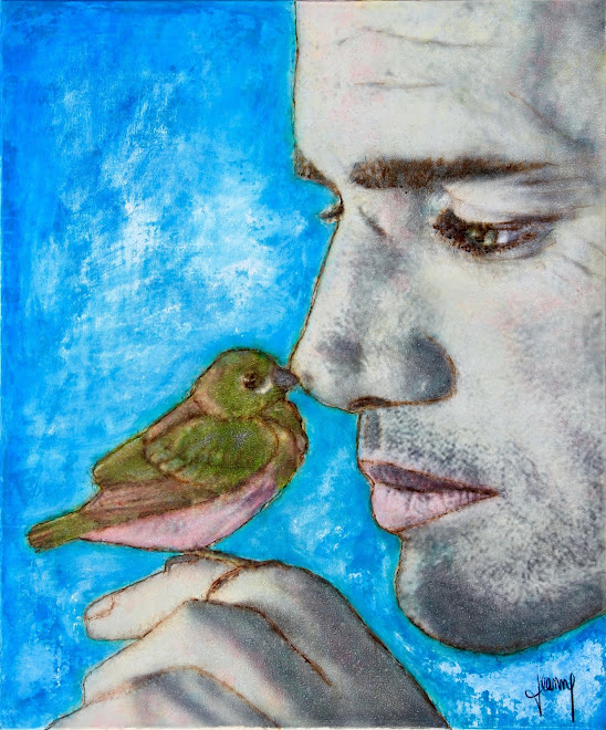 L'homme et l'oiseau (Vendu)