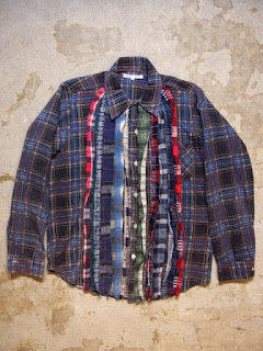 REBUILD BY NEEDLES "Ribbon Flannel Shirt in Assorted Color" Fall/Winter 2015 SUNRISE MARKET