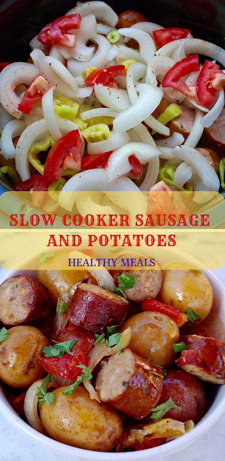 Slow Cooker Sausage and PotatoesHealthy Meals KAMILA KITCHEN