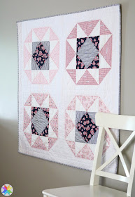 Lucky Star baby quilt pattern by Andy of A Bright Corner - a fat quarter quilt pattern from her book, Fresh Fat Quarter Quilts