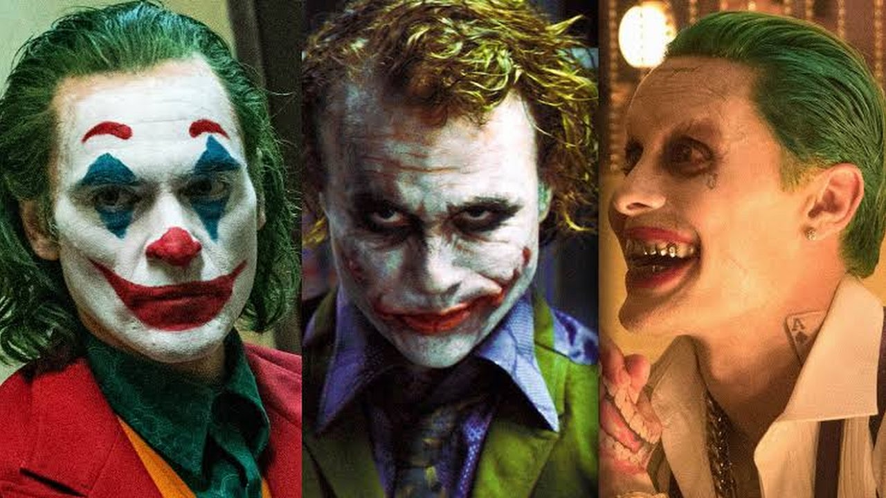Fã reúne versões do Coringa de Joaquin Phoenix, Heath Ledger e Jared Leto em vídeo