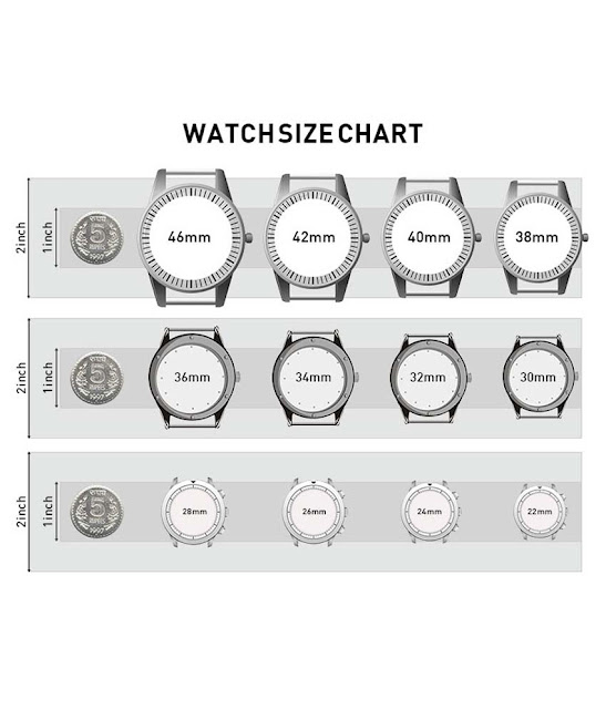 Watch Size Chart Printable
