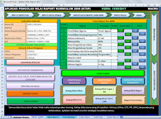 aplikasi nilai raport sd ktsp versi 2017