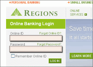 regions bank banking sign