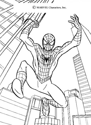 Spiderman Coloring Sheets on Spiderman Coloring Pages Collections 2011