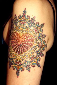 Hipnotizando mandala do coração