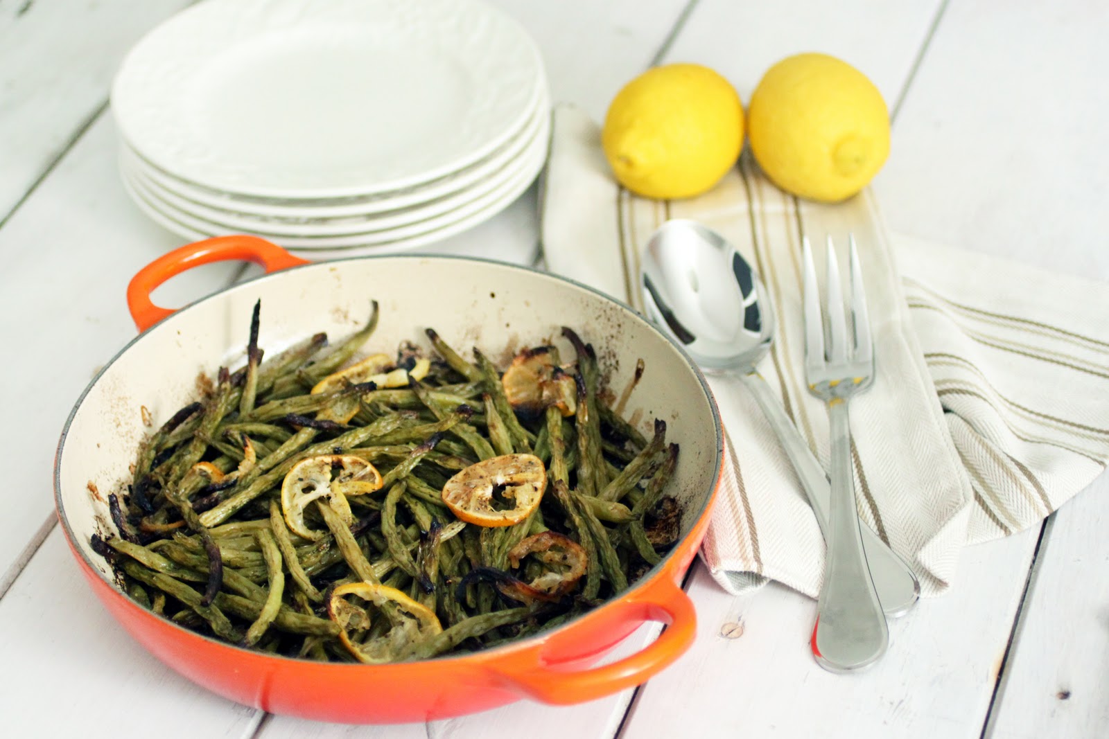 Lemon Roasted Green Beans Primal Palate Paleo Recipes