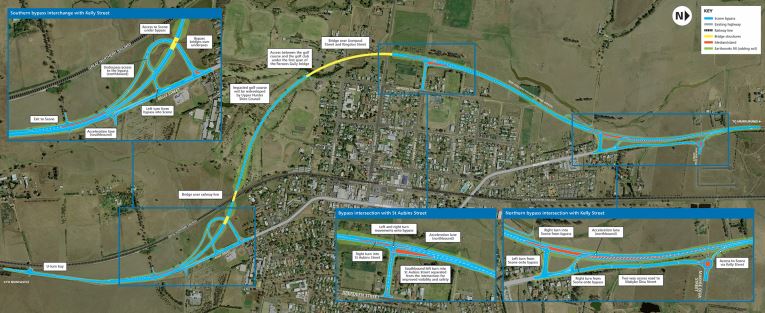 bypass scone map nsw proposed awarded contract government