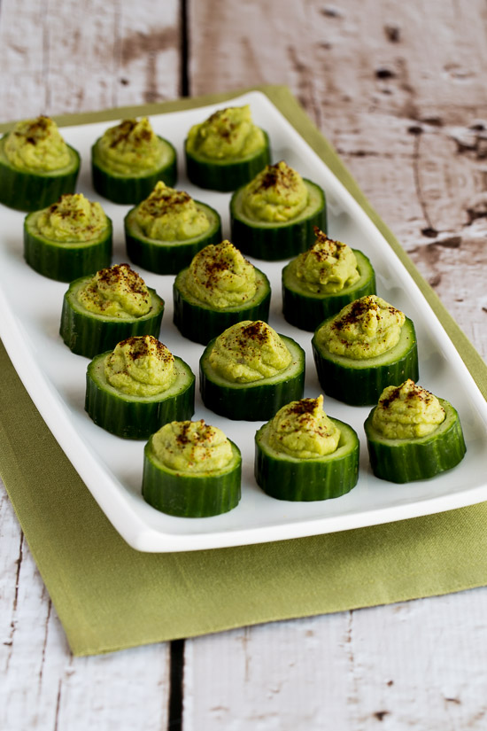 Easy Cucumber Guacamole Appetizer Bites Kalyns Kitchen