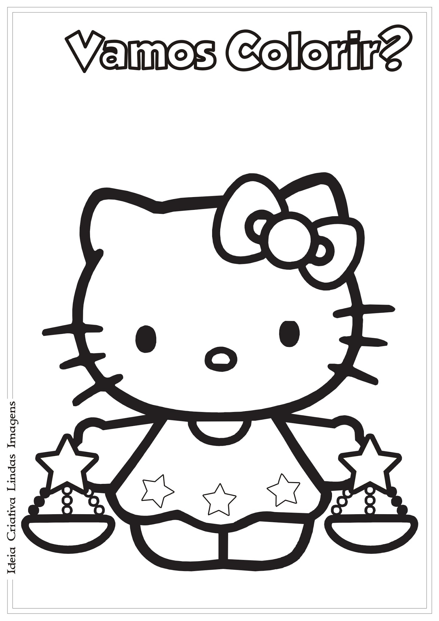 de 72] Desenhos da Hello Kitty para colorir e Imprimir
