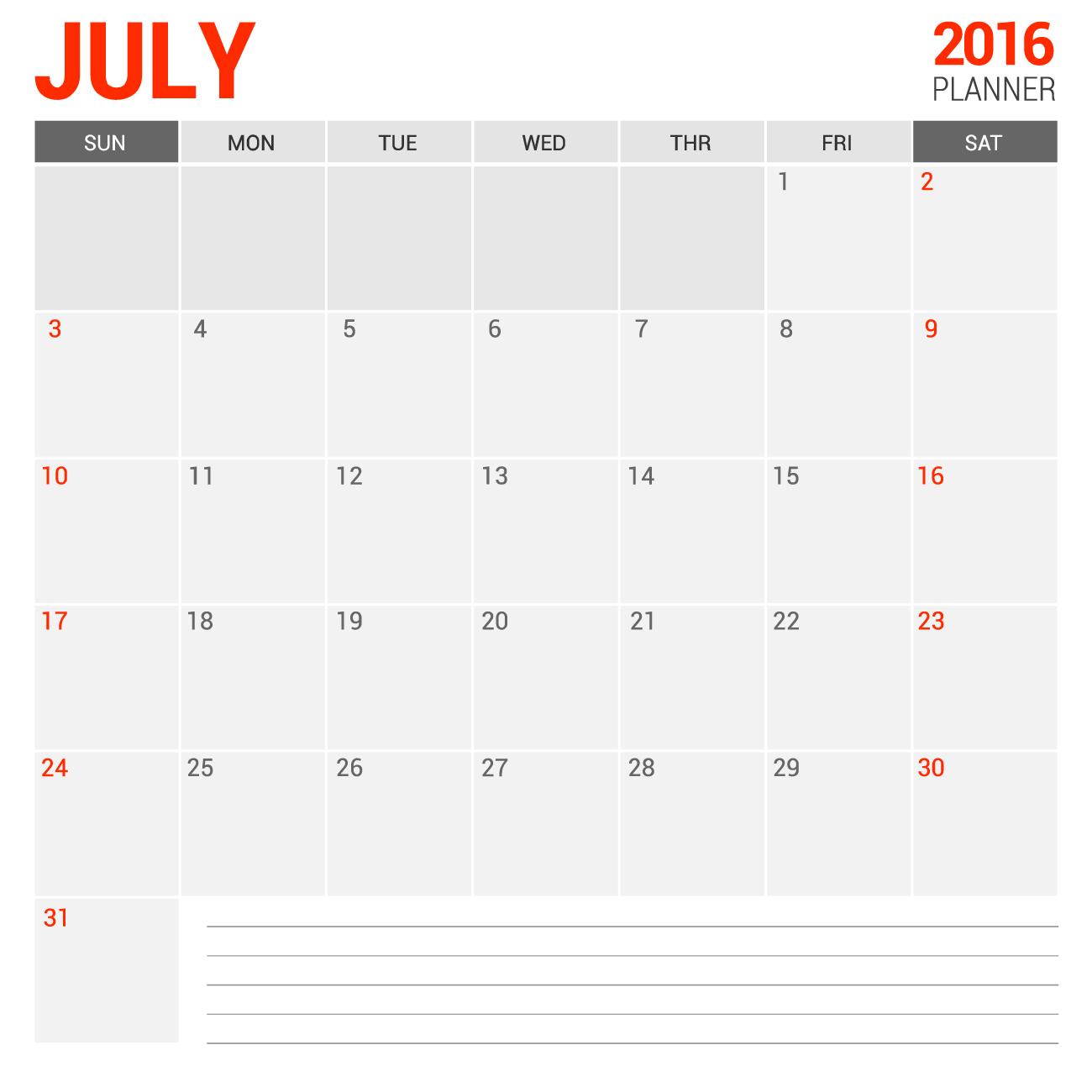 blank calendar for july 2016 with notes calendars 2018 calendar page blank