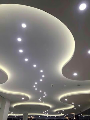 Gypsum board design false ceiling designs for hall with LED indirect lighting ideas