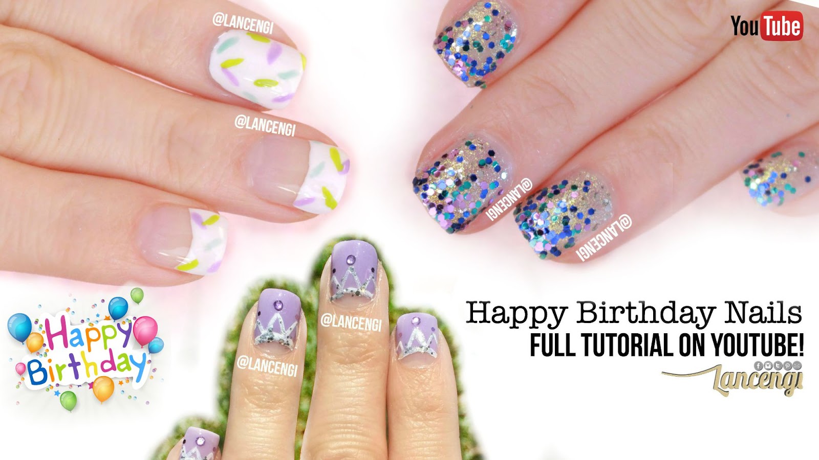 2. Birthday Nail Designs for Square Nails - wide 8