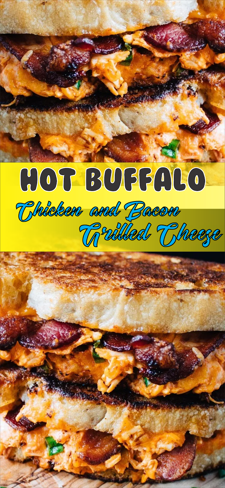 Hot Buffalo Chicken and Bacon Grilled Cheese Floats CO