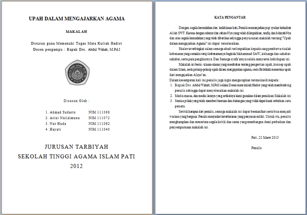 Contoh Pendahuluan Dalam Makalah Agama Islam لم يسبق له مثيل