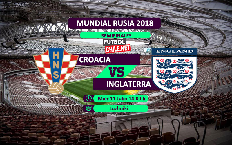 Croacia vs Inglaterra en vivo y online por las semifinales del Mundial Rusia 2018 Croacia vs Inglaterra en vivo y online por las semifinales del Mundial Rusia 2018