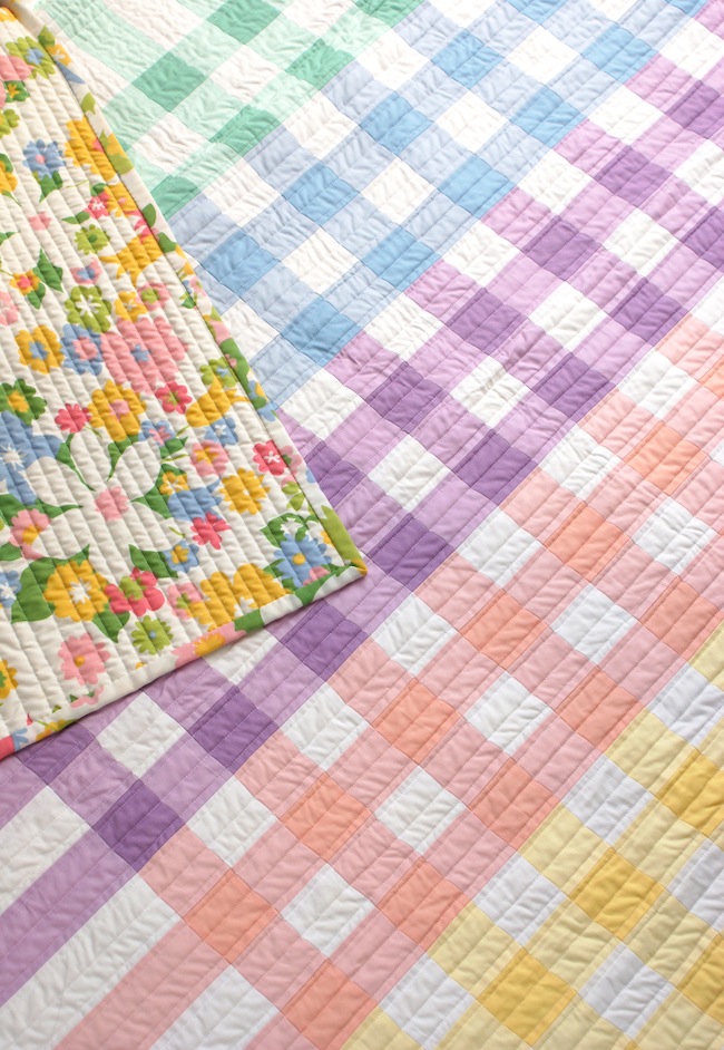 Glorious Gingham Quilt Finish